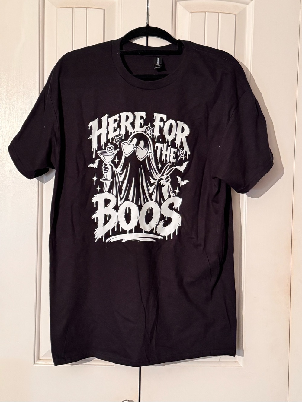 Gildan Black Kids "Here For The Boos" Graphic Tee